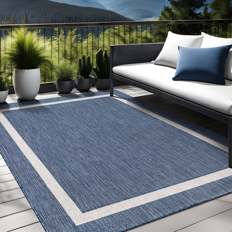 Wade Logan® Waikiki Blue Indoor/Outdoor Rug & Reviews | Wayfair